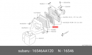 Фильтр воздушный SUBARU 16546-AA120 16546-AA120 SUBARU