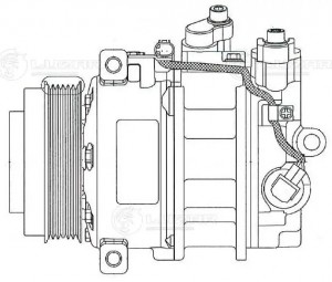 Компрессор кондиц. для а/м Mercedes-Benz ML (W164) (05-)/GL (X164) LCAC15164 LCAC15164 LUZAR