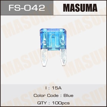 предохранитель! mini 15A, 1 шт.\ FS-042 MASUMA