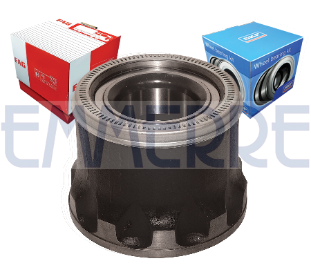 Ступица (с подшипником SKF) передняя Actros/Axor 733.731, 739.5../9.., 749.1.. M 931810 EMMERRE