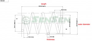 Пружина NISSAN Note (E11) подвески передней SENSEN SCP10034 SENSEN