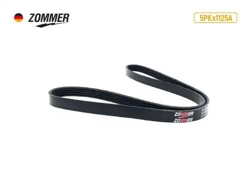 Ремень генератора для а/м ВАЗ 2110 (5PKx1125) с кондиционером "ZOMMER" 18642 ZOMMER
