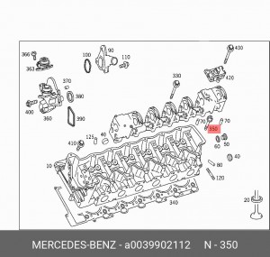 ВИНТ A0039902112 MERCEDES BENZ