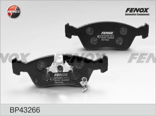 Колодки Toyota Avensis Verso, Avensis 1.6-2.0, 00-04, ATE BP43266 BP43266 FENOX