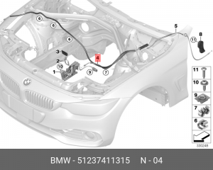 BMW 3-СЕРИЯ F30/F31 (2011>) 51 23 7 411 315 BMW