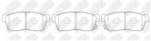 Колодки тормозные дисковые SUZUKI IGNIS 00/ALTO 02-  PN9443 PN9443 NIBK