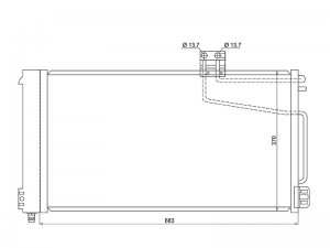 Радиатор кондиционера STMD07394B0 STMD07394B0 SAT