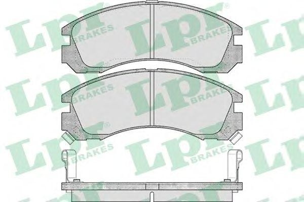 Комплект тормозных колодок 05P578 05P578 LPR