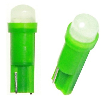 Лампа подсветки светодиодная T5 12V "NORD YADA" (1SMD зеленая)  10шт 904710 NORD YADA