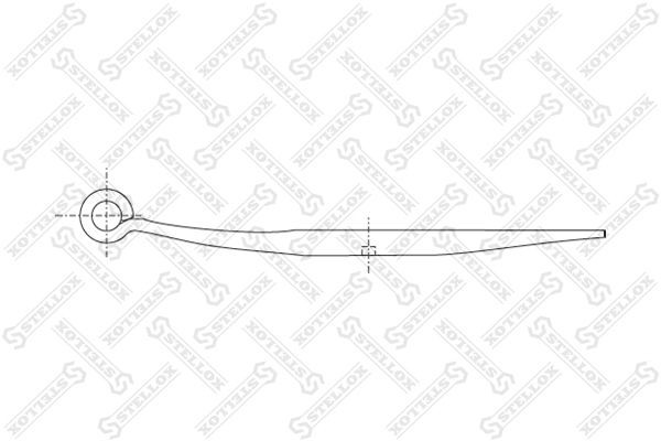 полурессора однолистов. !1/48x100x48 580+300/200/70 S30/- \BPW 84-55611-SX STELLOX