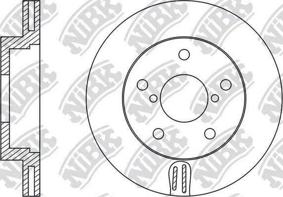 Диск тормозной TOYOTA Mark 2 передний (1шт.) NIBK RN1499 NIBK