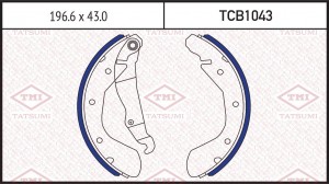 Колодки тормозные барабанные CHEVROLET Epica/Lacetti/Lanos/Nubira 05- TCB1043 TCB1043 TATSUMI