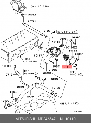 MITSUBISHI PAJERO (1991-2000)/PAJERO (2000-2006) MD346547 MITSUBISHI