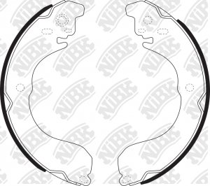Колодки тормозные NISSAN Tiida (05-) задние (4шт.) NIBK FN1264 NIBK