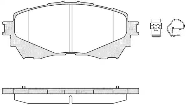 1538 04 колодки дисковые п.!\ Mazda 6 2.0/2.2D 12> 153804 REMSA