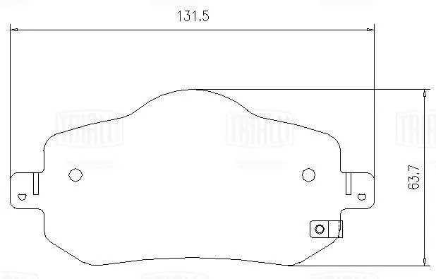 Колодки торм. для а/м Chery Arrizo 8 (23-) диск. перед. (PF 4434) PF 4434 TRIALLI