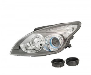 фара левая! черная Hyundai i30 07> 221-1154L-LDEM2 DEPO