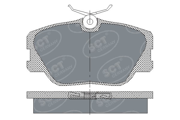 Колодки тормозные дисковые передние SP 167 PR SCT