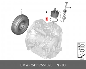 Прокладка MINI Cooper кольцо круглого сечения OE 24 11 7 551 093 BMW