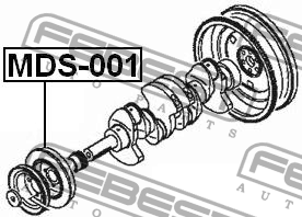 Шкив коленвала MDS-001 MDS-001 FEBEST
