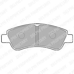 LP1727 колодки дисковые п.\ Peugeot 206/207/307, Citroen Xsara/Berlingo/C4 1.4i- LP1727 DELPHI