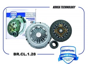 Сцепление в сборе (корзина+диск+выжимной)4110022750 BR.CL.1.28 Accent 05-,1.5i/G BRCL128 BRAVE