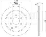 Диск торм. Nissan Patrol (10-)/Infiniti QX56/QX80 (10-) зад. d=350 (DF 084407)   DF084407 TRIALLI