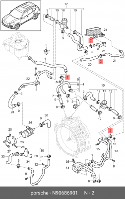Хомут VW AUDI OE N 906 869 01 VAG