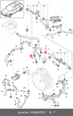 Хомут VW AUDI SEAT SKODA патрубка системы охлаждения OE N 906 870 01 VAG