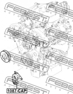 Ролик натяжной CHEVROLET CAPTIVA (C100) 2007- 1087-CAP 1087-CAP FEBEST