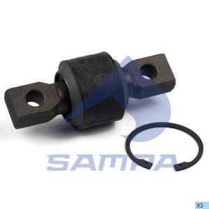 р/к реактивной тяги !концы с/бл+стопора 67x115 2отв d19\Scania 4 Serie 040.530 SAMPA