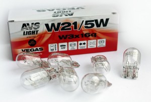 Лампа 12V W21/5W W3x16q AVS A78173S AVS