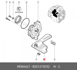 Фильтр АКПП  8201219252 8201219252 RENAULT