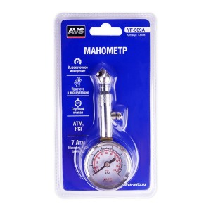 Манометр шинный механический 7атм. AVS 43108 AVS