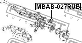 Сайлентблок MBAB-027RUB MBAB-027RUB FEBEST