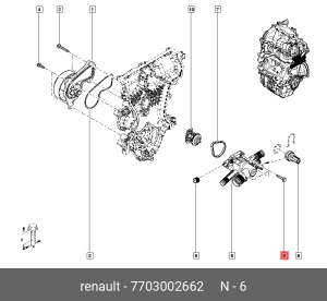 Болт клапанной крышки 7703002662 7703002662 RENAULT