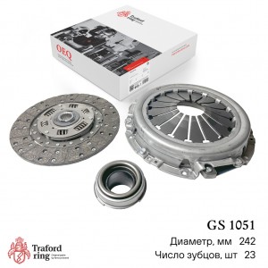 к-кт сцепления с подшипником! 242мм\ Land Rover Defender 90/110 2.5D 83> GS1051 TRAFORD RING