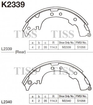 Колодки тормозные барабанные Toyota Picnic, Ipsum 96- K2339 K2339 MK KASHIYAMA
