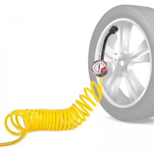 шланг-удлинитель!универсальный с манометром для автомобильных компрессоров\ A78642S AVS