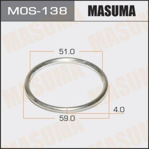 кольцо уплотнительное глушителя!\ Nissan 100NX/Almera/Almera Tino MOS-138 MASUMA