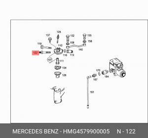 палец резьбовой эл.магнитный клапан на держателе HMG4579900005 MERCEDES BENZ