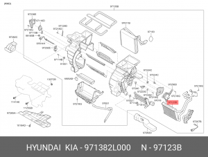 Радиатор отопителя HYUNDAI Elantra (07-),i30 (07-) OE 971382L000 HYUNDAI KIA