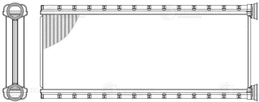 Радиатор отоп. для а.м Peugeot Traveller 16- ,Citroen Jumpy 16- ,SpaceTourer 16- LRH2005 LUZAR