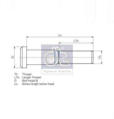 Болт колесный 4.40087SP DIESEL TECHNIC