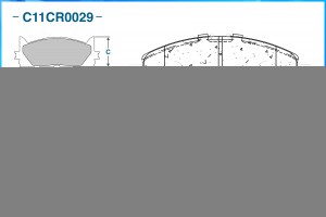ЗАМЕНА НА C11CR0120 ТОРМОЗНЫЕ КОЛОДКИ ПЕРЕДНИЕ C11CR0029 C11CR0029 CWORKS
