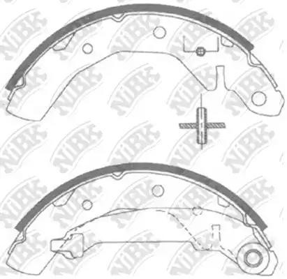 Колодки тормозные барабанные DAEWOO MATIZ 2003 FN11821 FN11821 NIBK