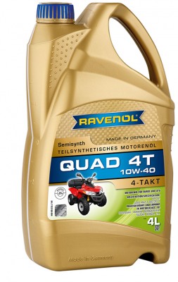 Масло моторное для 4-х тактных двигателей квадроциклов RAVENOL QUAD 4T 10W40 п/с 1152160-004 RAVENOL
