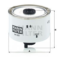 LAND ROVER DISCOVERY III (2004>)/RANGE ROVER III L=85mm D=108mm WK8022X MANN FILTER