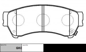 Колодки тормозные MAZDA 6 2007 ~ 2013 перед прав.лев. (старый арт. CKF-65) GK021 GK0210 CTR