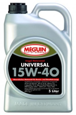 4689 Meguin Мин. мот.масло Megol Motorenoel Universal 15W-40 CF-4/SJ A2/B3/E2 (5 4689 MEGUIN
